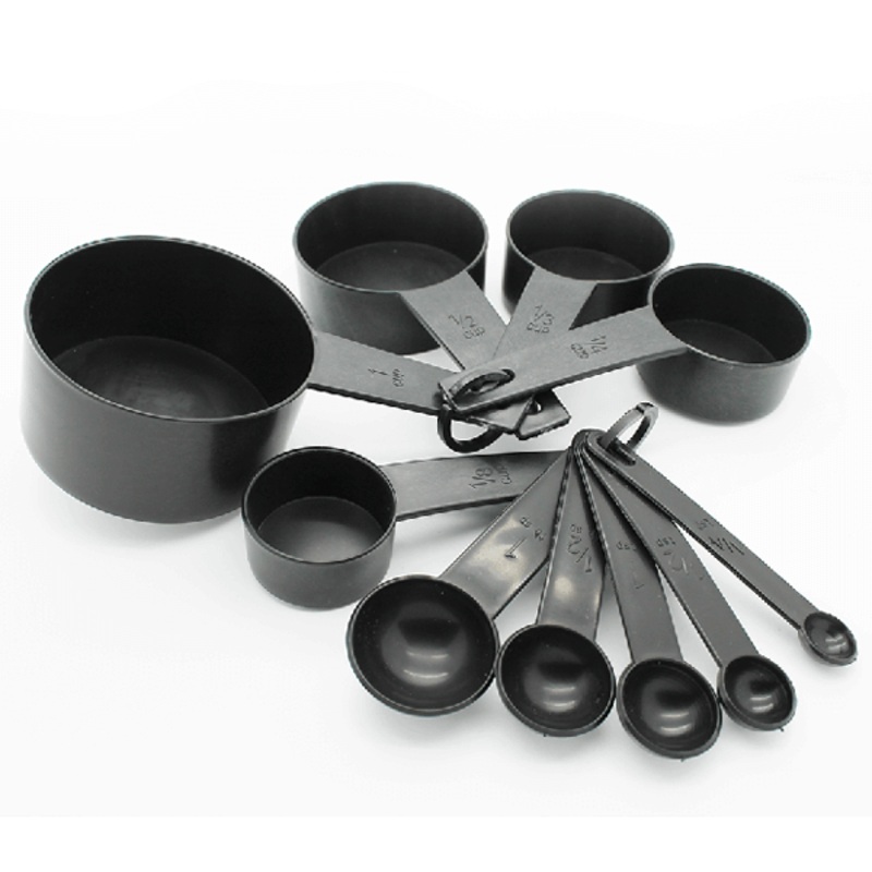 Measuring Cups and Spoons Set Black