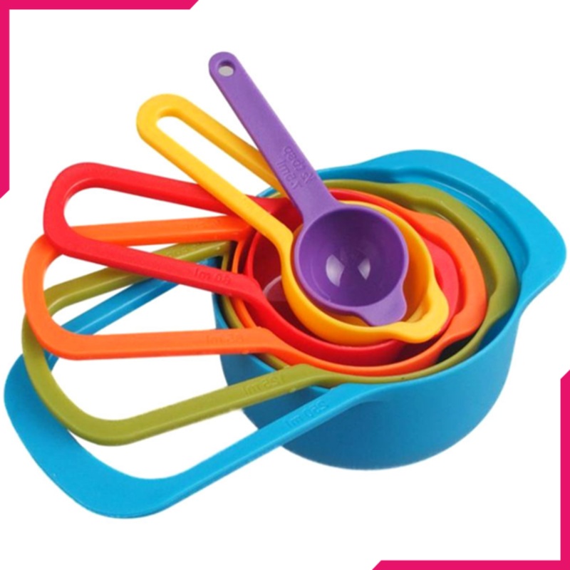 Measuring Cups and Spoons Set Colorful