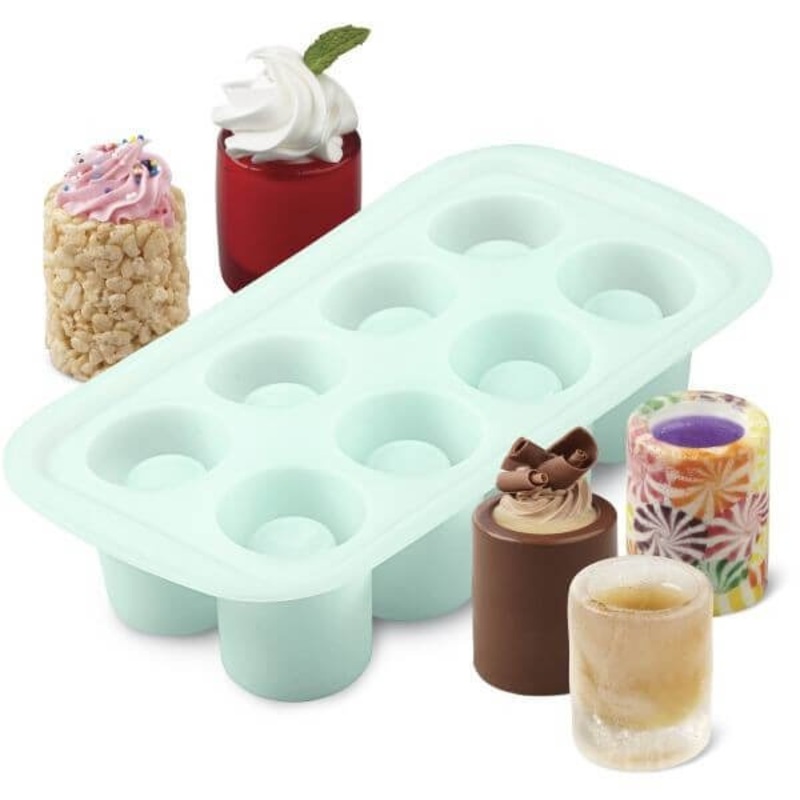 Wilton 8 Cavity Round Shot Glass Silicone Mold