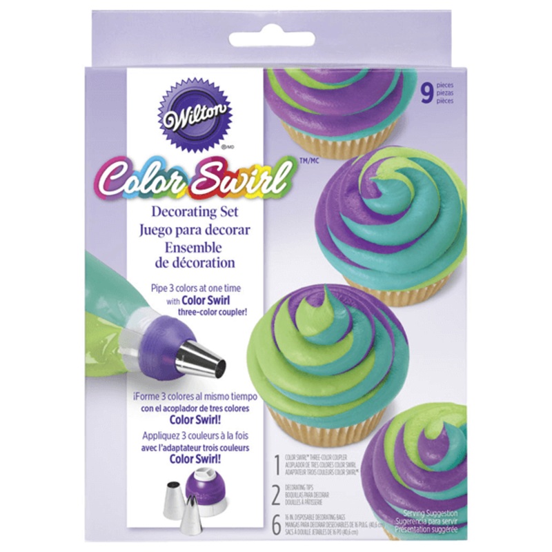 Wilton ColorSwirl 3-Color Coupler Deco Kit