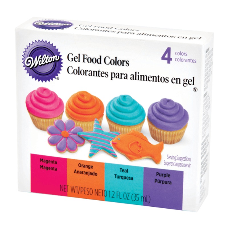 Wilton Gel Food Colors - 4 Colors Pack