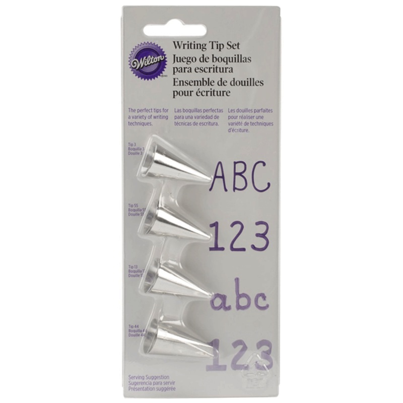 Wilton Writing Tip Set - 4pcs