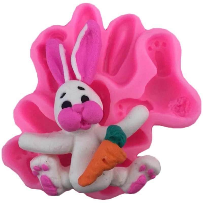 3D Silicone Baby Rabbit Fondant Mould