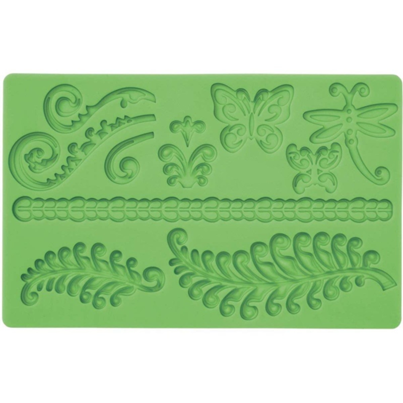 Fondant Silicone Mould Butterfly & Lace