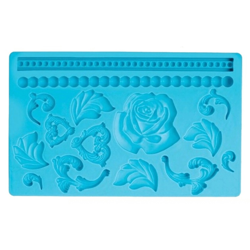 Fondant Silicone Mould Flowers & Beads