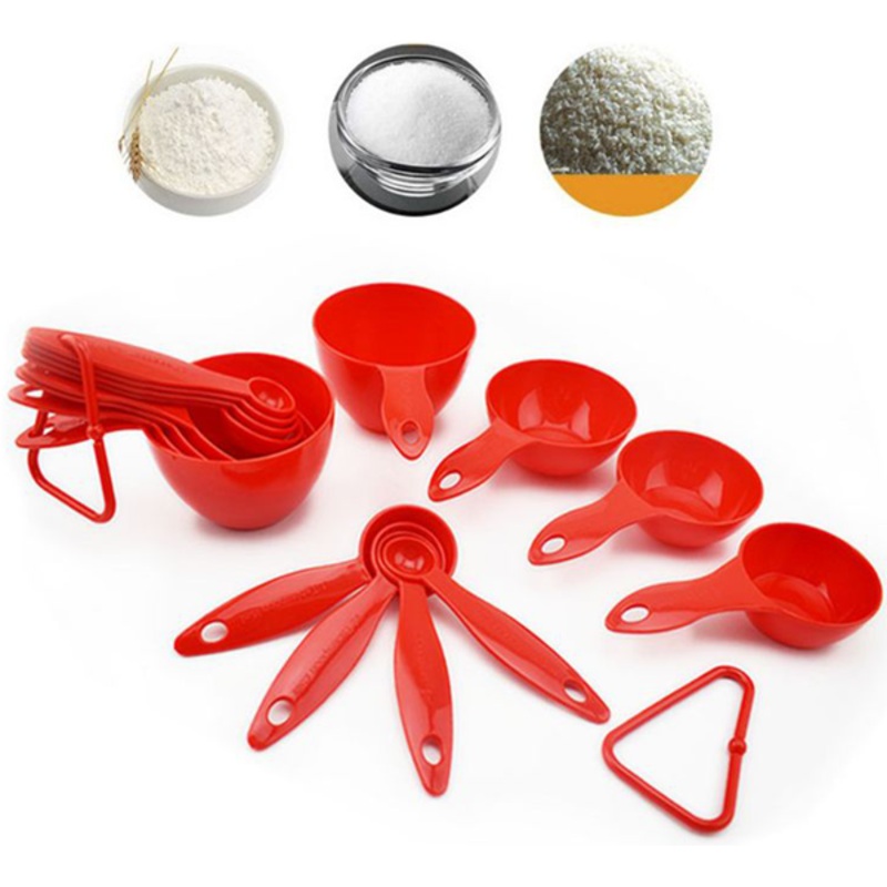 Measuring Cup & Spoon Set Red