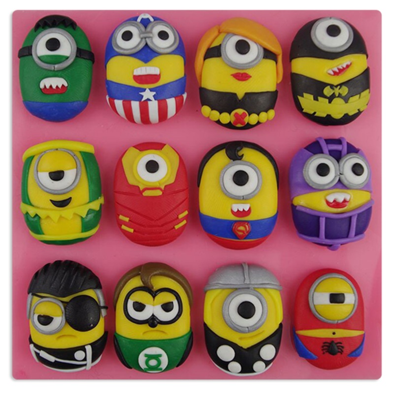 Mini Minion Silicone mould 12 Styles