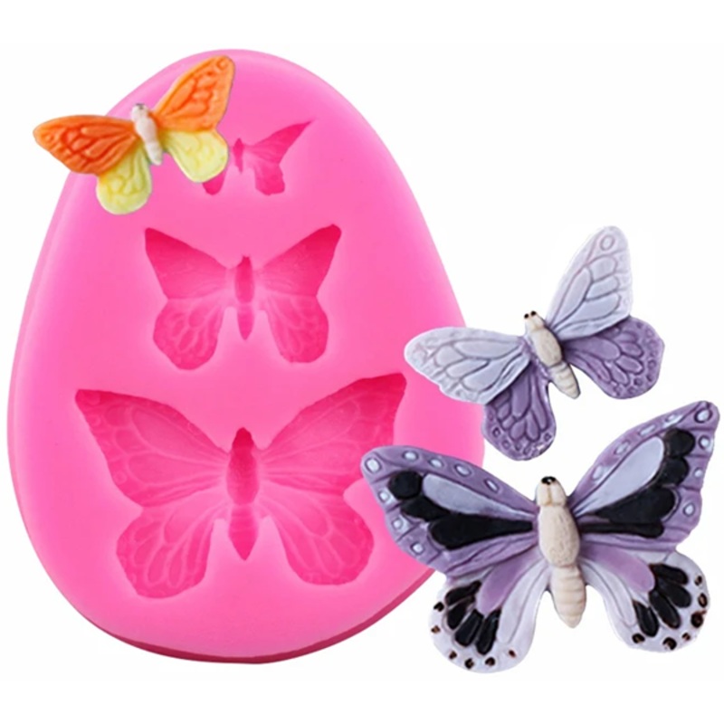 Silicone Mold Butterfly 3 Cavity
