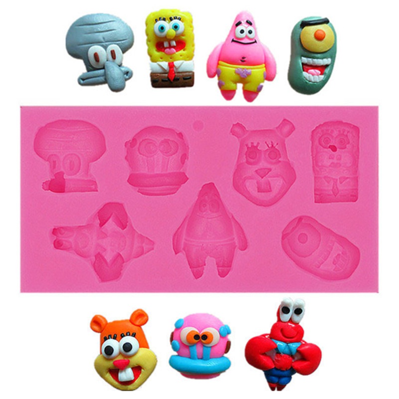Spongebob Patrick Characters Silicone Mould