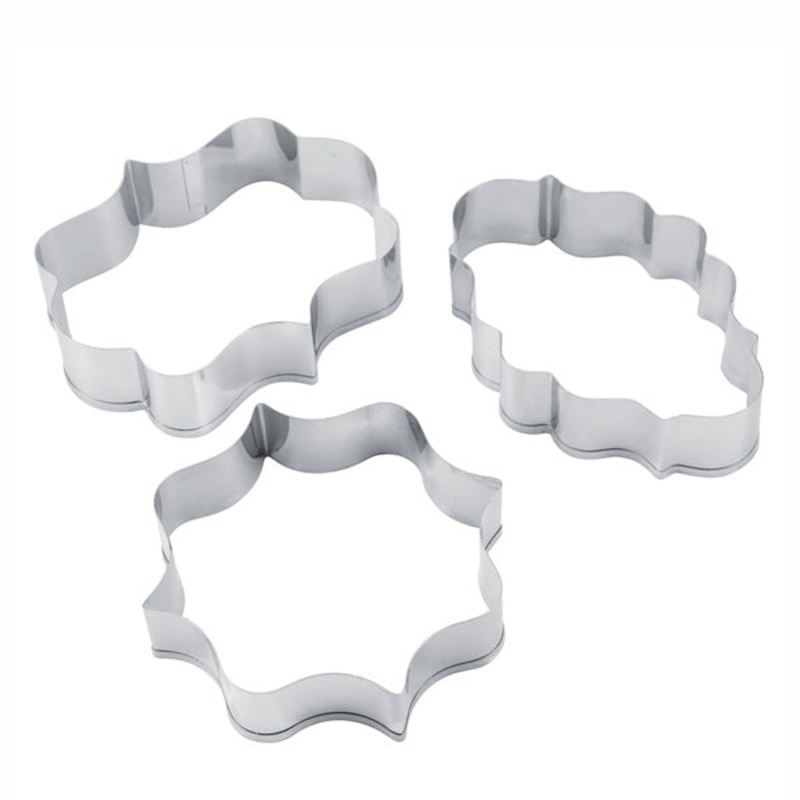 Stainless Steel Wishes Cookie & Fondant Cutter 3pcs Set