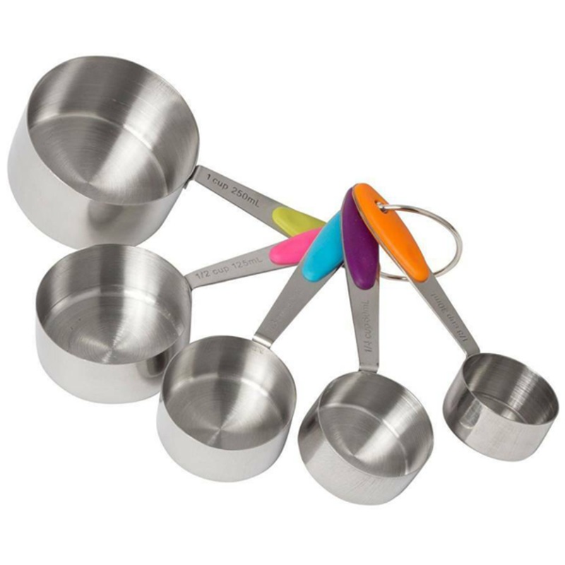 Steel Measuring Cup with Color Handle