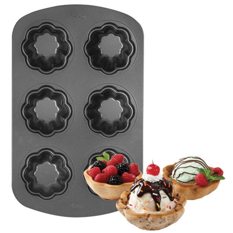 Wilton 6 Cavity Non-Stick Ice Cream Cookie Pan