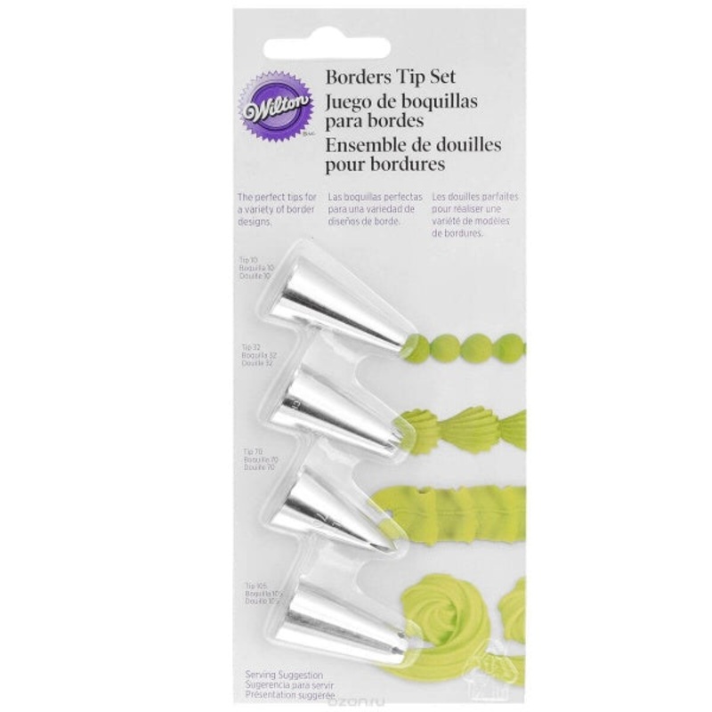 Wilton Borders Tip Set - 4pcs