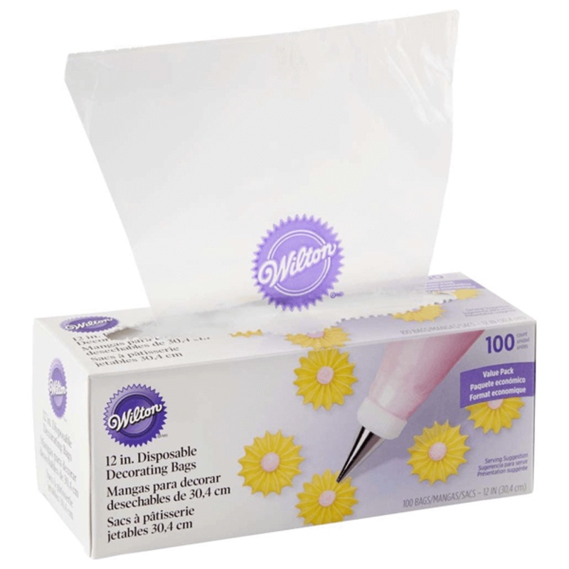 Wilton Disposable Decorating Bags 12in. - 100 Bags