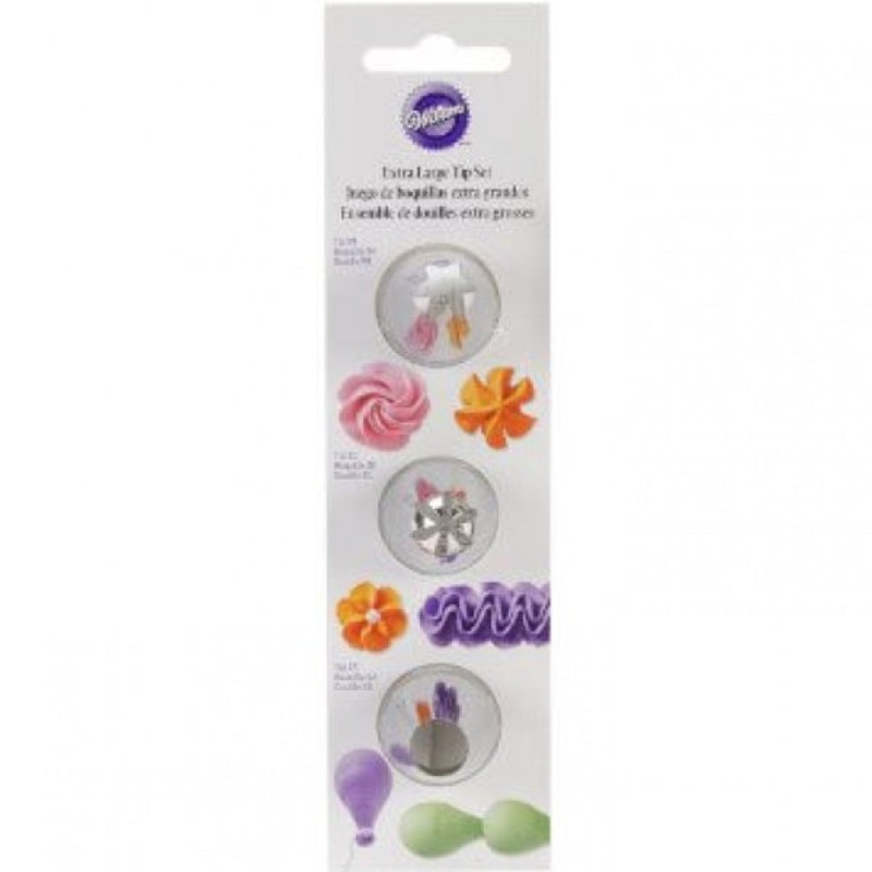 Wilton Extra Large Tip Set=3pcs