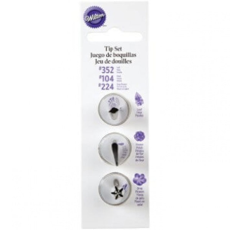 Wilton Petal #104/Leaf #352/Flower #224 Tip