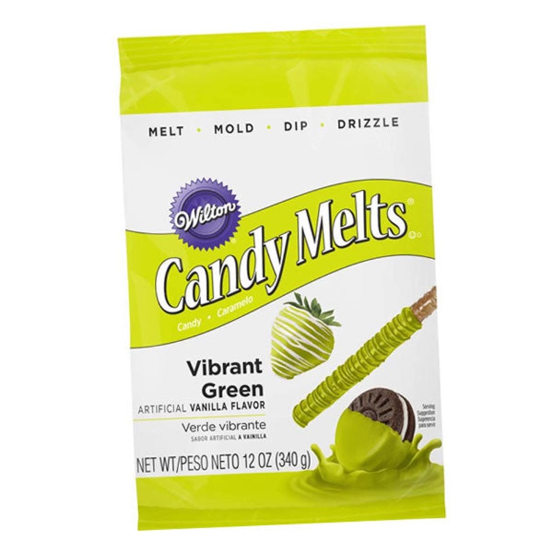 Wilton Vibrant Green Candy Melts 340gms