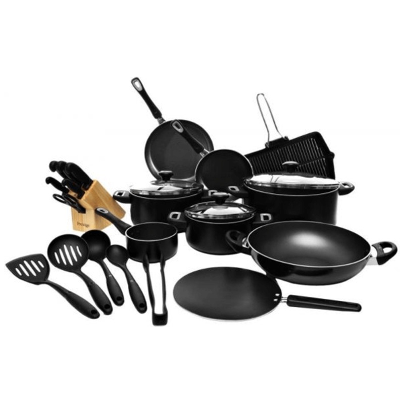 Prestige 24Pcs Cook Set Pro Black