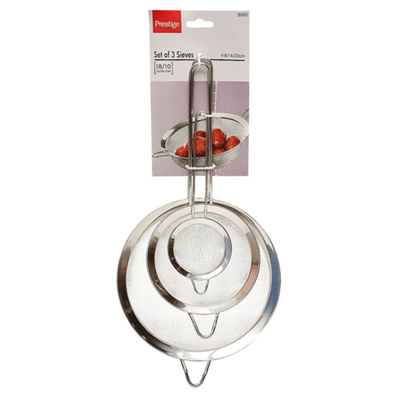 Prestige 3pcs Strainer 8/14/20cm
