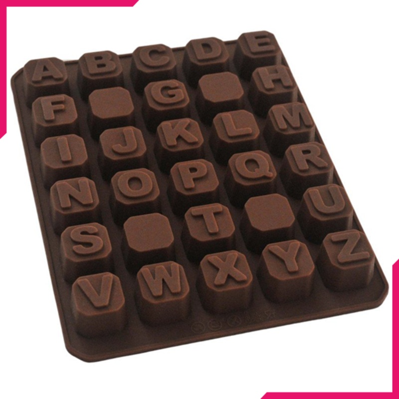 Alphabets Shape Silicone Chocolate Mold