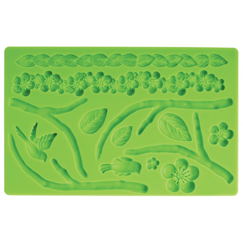 Flower Rope & Tree Fondant Silicone Mold