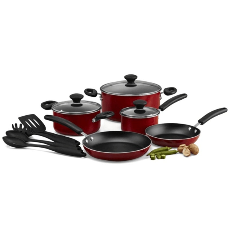 Prestige 12 Pcs Cook Set Red
