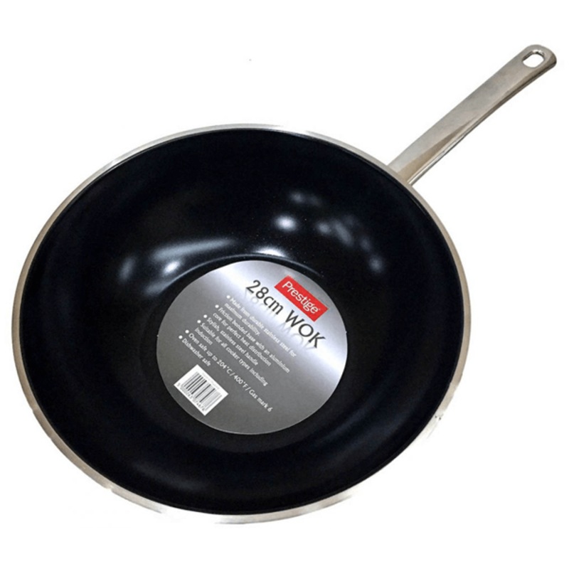 Prestige 28 Cm Ss Ns Wok Pan