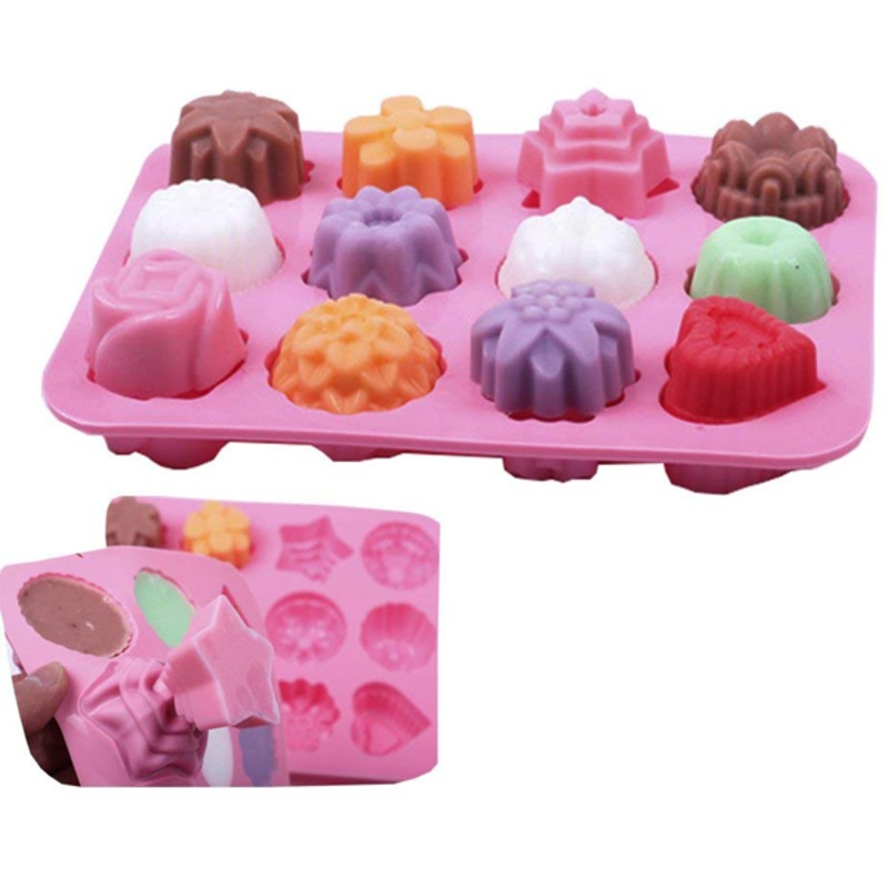 12 Cavity Silicone Flower Mold