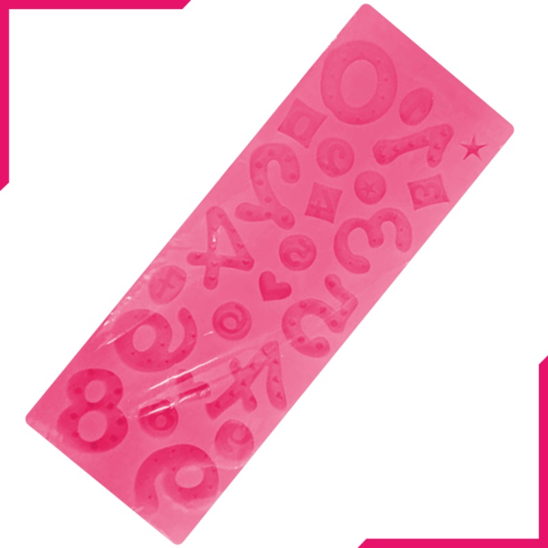123 Symbol Silicone Mold