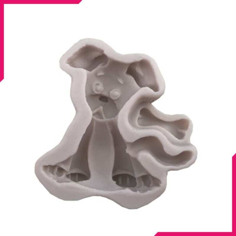 3D Silicone Dog Shape Fondnat Mould