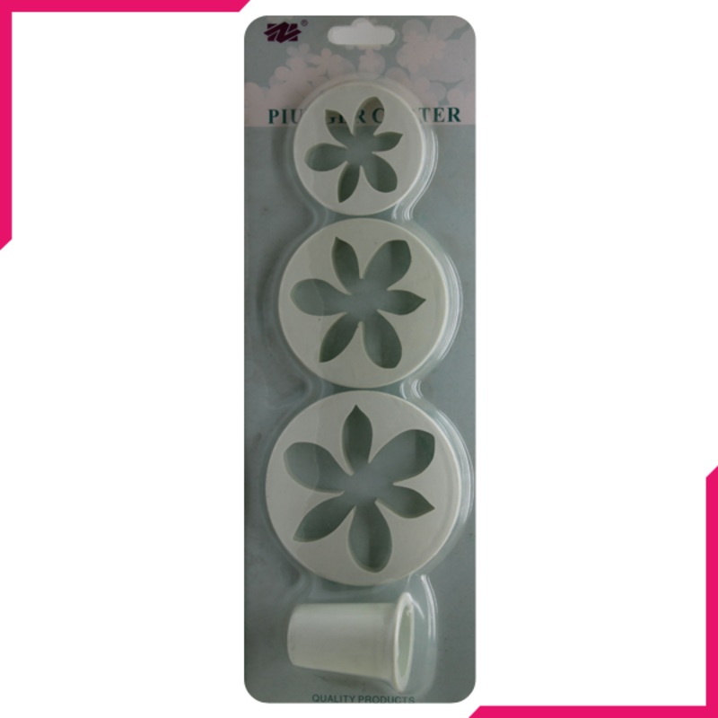 4 Pcs Fondant Plunge Cutter Decorating Tool