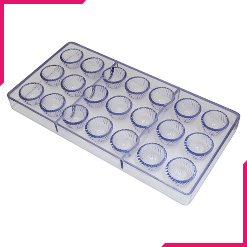 Cake Decor 21 Cavity Flower Polycarbonate Chocolate Mold
