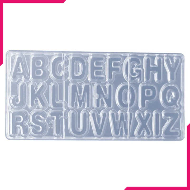 Cake Decor 26 Cavity Alphabet Shape Polycarbonate Chocolate Mold