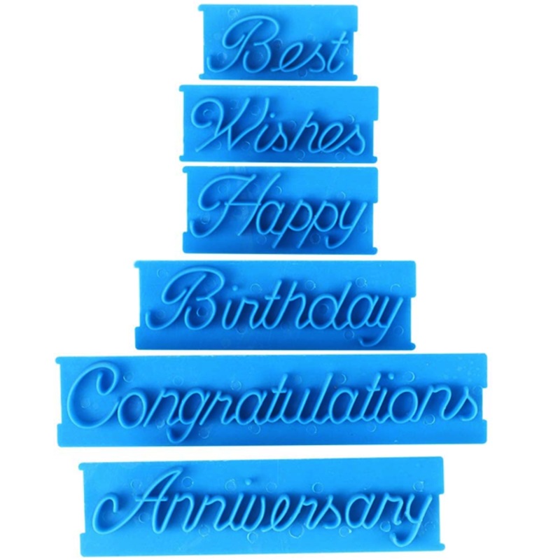 Cake Decorating Fondant Greetings Cutter