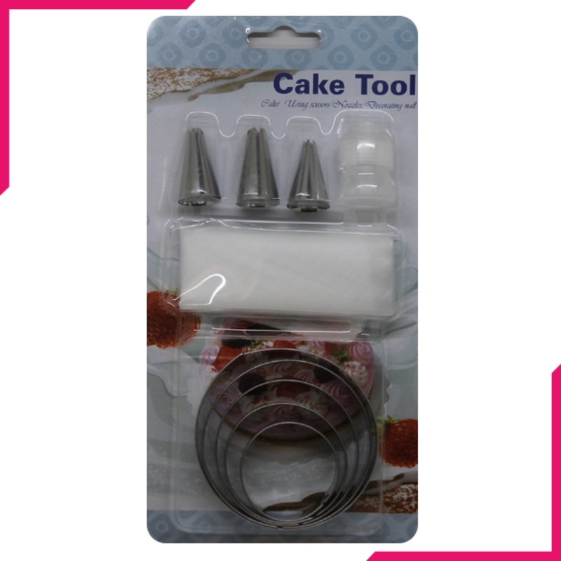 Cake Decorating Tips, Bags and Cutter Round