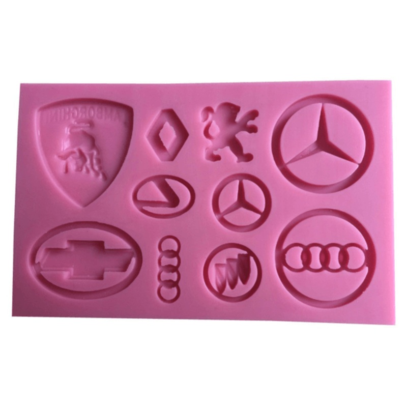 Car Logos Silicone Fondant Cake Mold