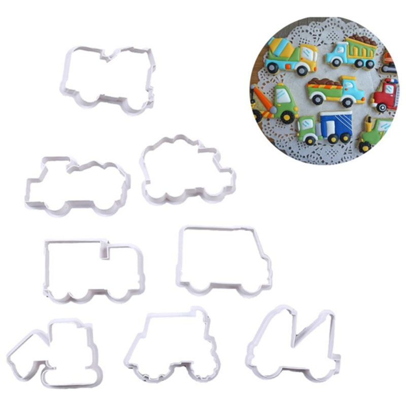Construction Vehicle Cookie Cutter 8 Pcs Set