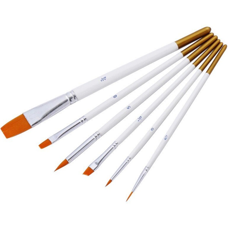 Decorating Brush Set 6 Pcs
