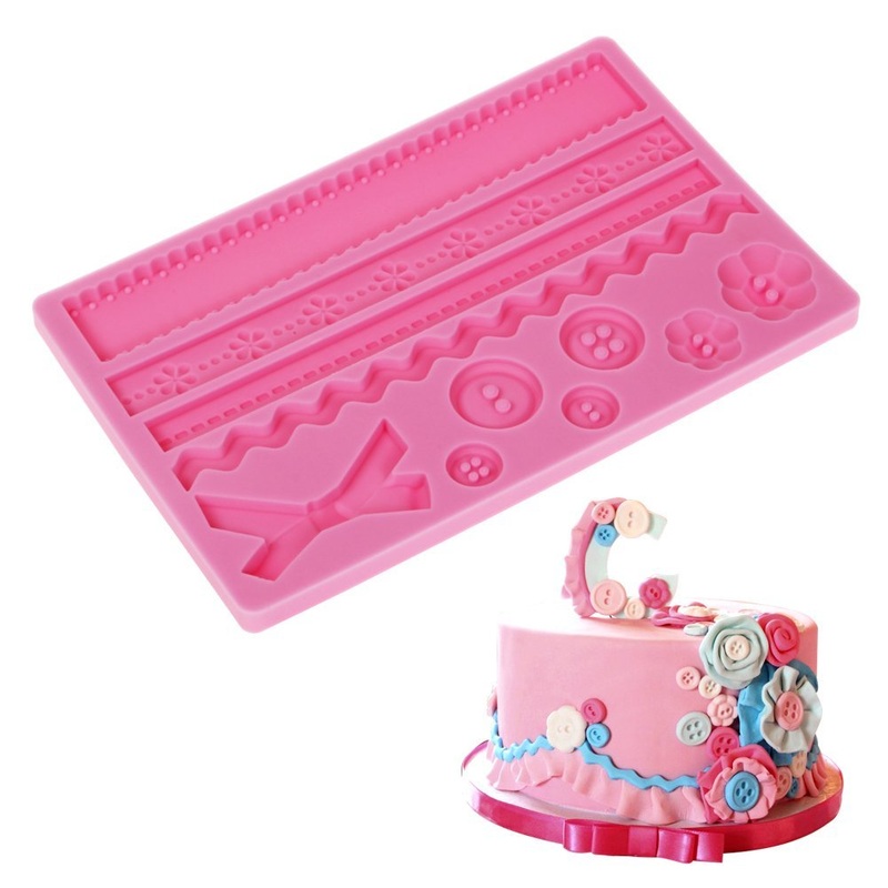 Fondant & Gumpaste Mold Button And Rope