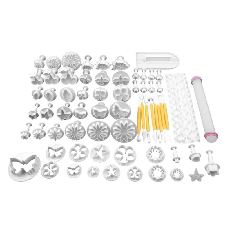 Fondant Plunge Cake Decorating Cutter Set 67 Pcs Set