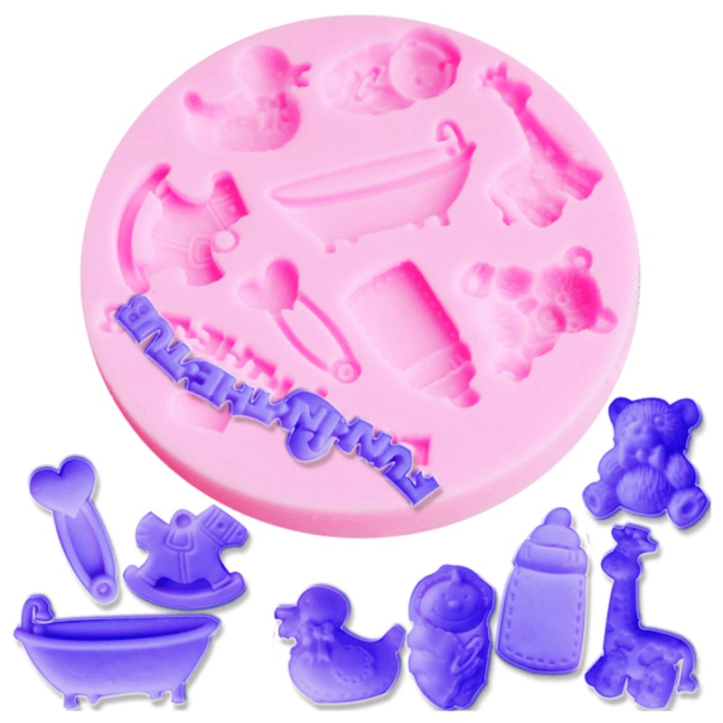 Fondant Silicone Mold Fun In The Tub