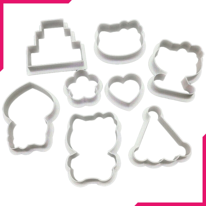 Hellow Kitty Shape Cookie Cutter 8 Pcs Set