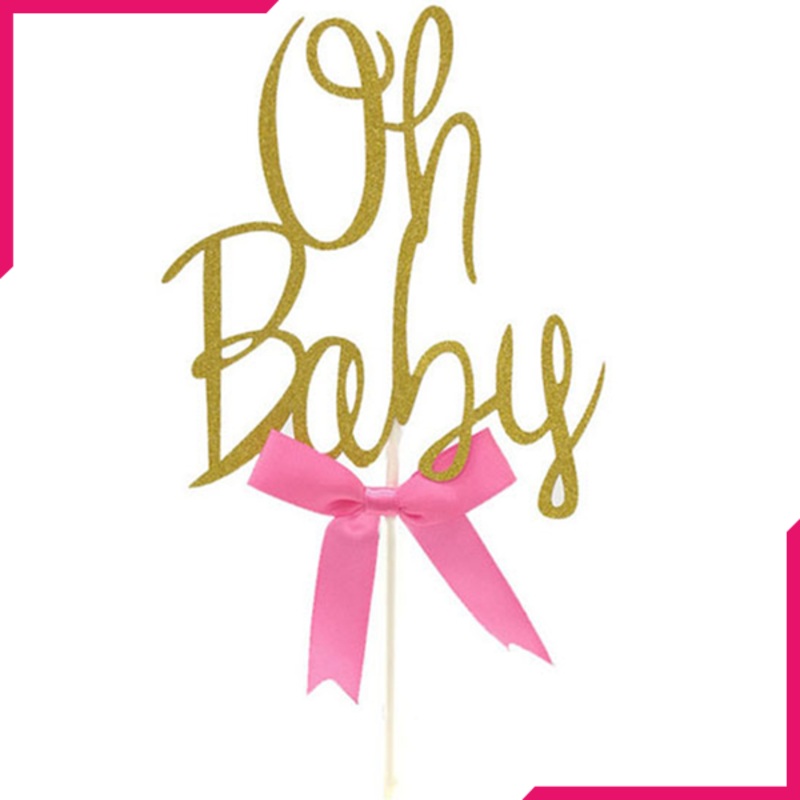 OH BABY Word Party Decoration Topper