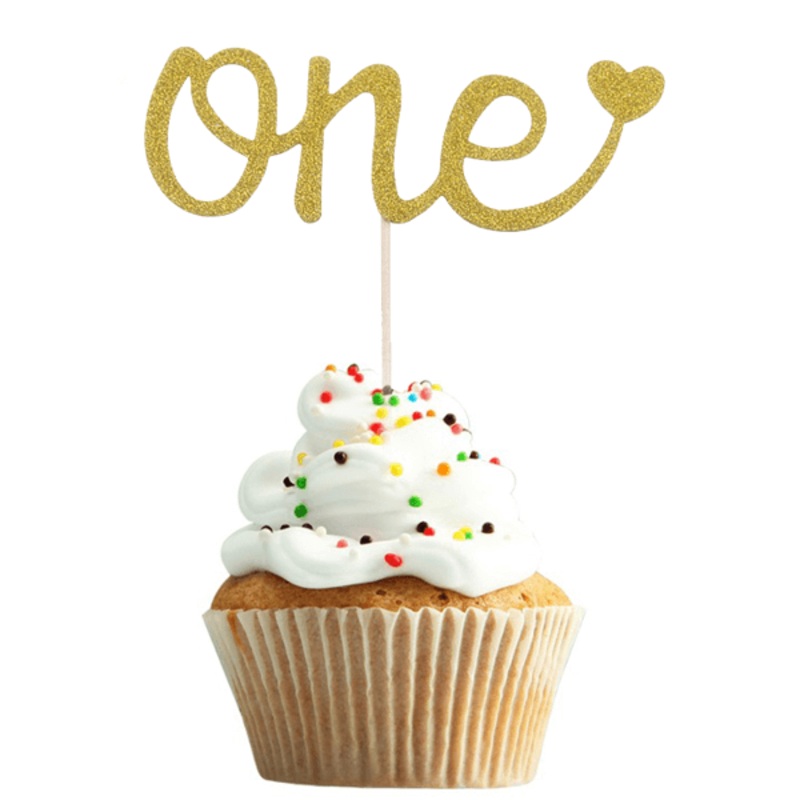 ONE Alphabet Party Decoration Topper