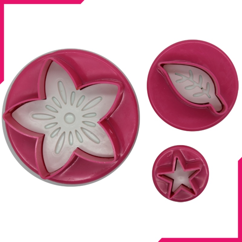 Plunge Cutter Flower, Leaf And Star