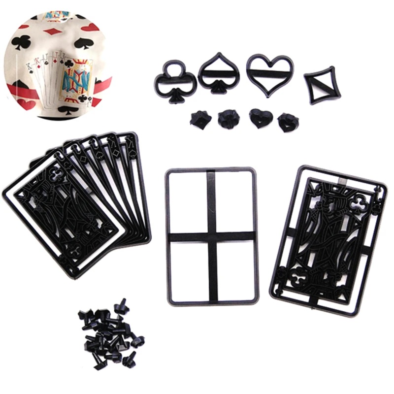 Poker Cards Embossing Cake Mold DIY Cookie Cutter