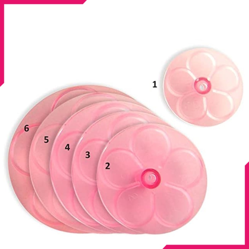 Roses Pink Flower Fondant 6 Pcs Cutter Set