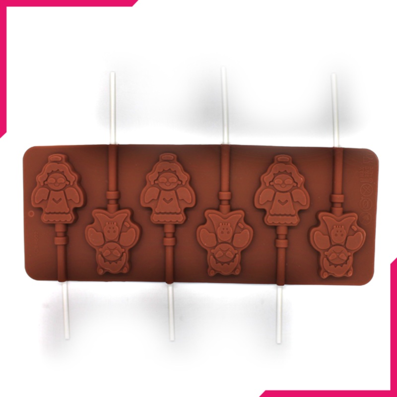 Silicone Lollipop Mold Snowman