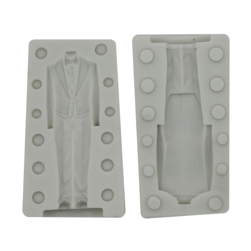 3D Man Suit Evening Dress Silicone Mold