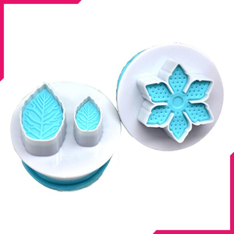 Flower and leaves Plunge Cutter Stamp